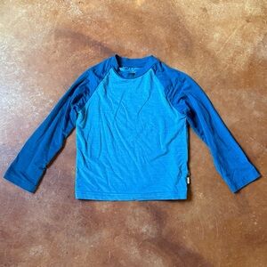 Nui Organics Uncle Al Tee Mallard - 4yo used - lyocel, merino wool, elastane